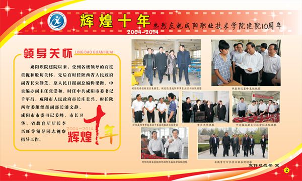"辉煌十年"系列展板一